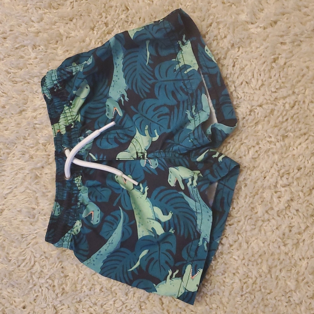 5 For $25 Carter's‎ Dinosaur Print Kids Swim Shorts Size 12 Months